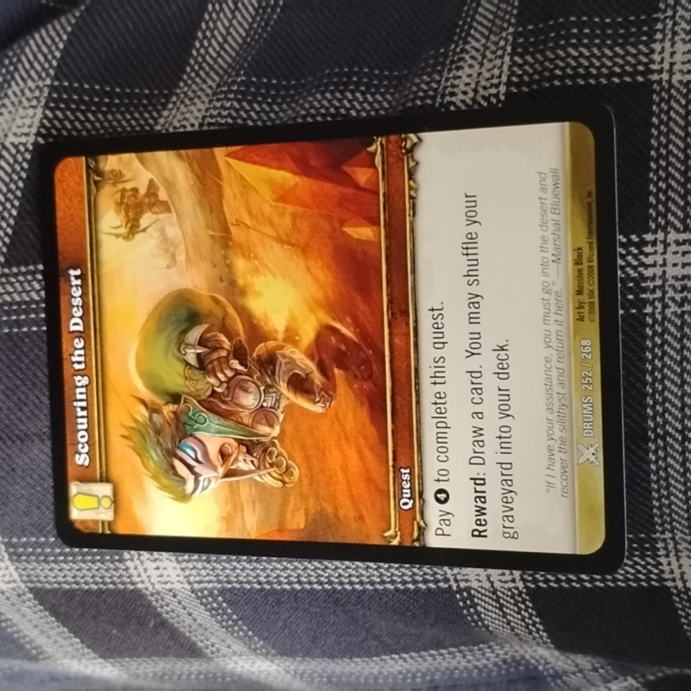 World of Warcraft: Drums "SCOURING THE DESERT" #252/268 Trading Card